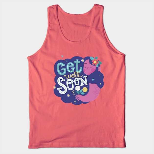 Get Well Soon Tank Top by Mako Design 